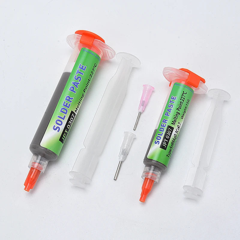 Lead Free High-Temperature Solder Paste Sn99 Ag0.3 Cu0.7 Needle Tube, Mobile Phone USB Socket Repair, LED Soldering