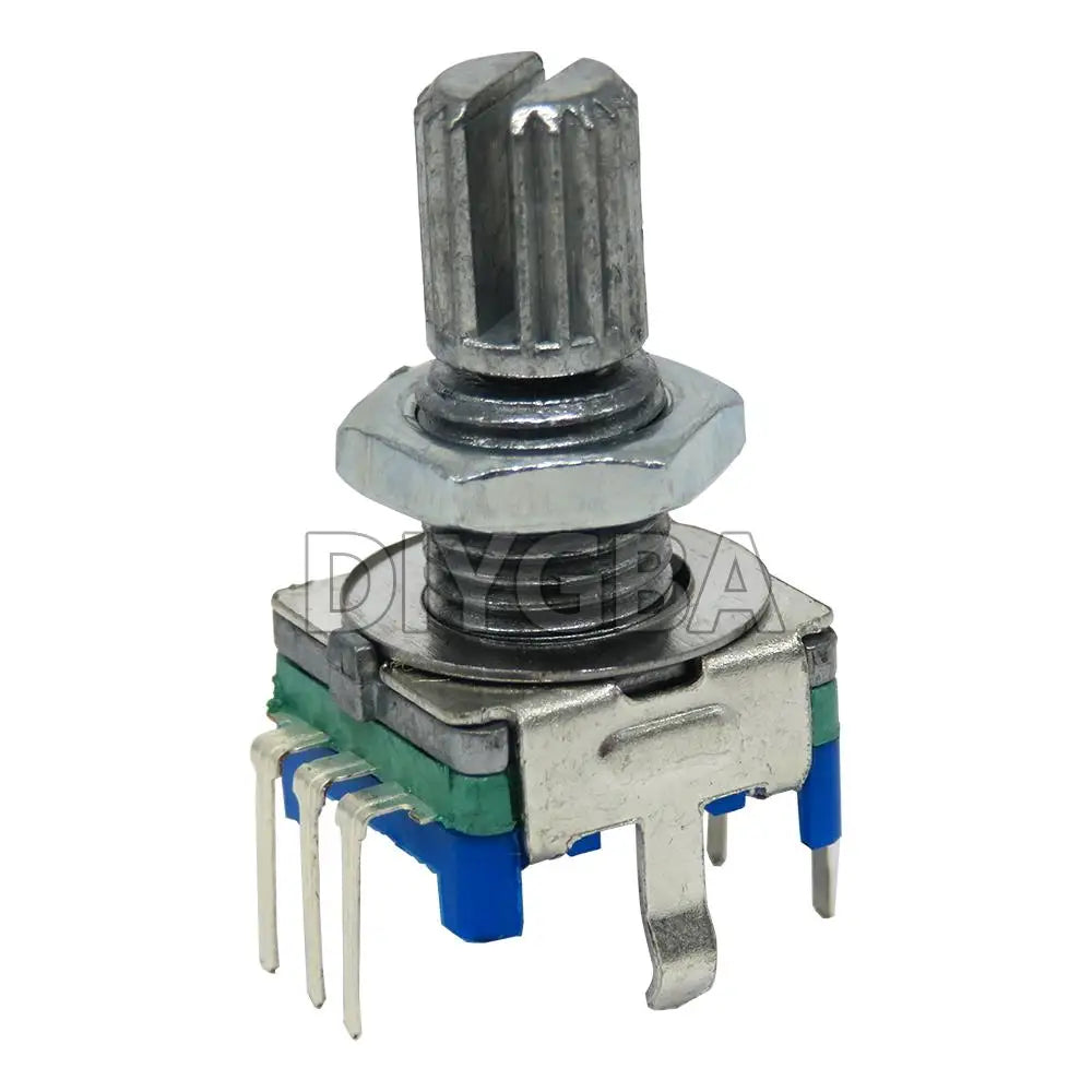 10PCS Half / Plum Axis Rotary Encoder, Handle Length 5Sets 15mm 20mm Code Switch/ EC11/ Digital Potentiometer With 13/15*17 Cap