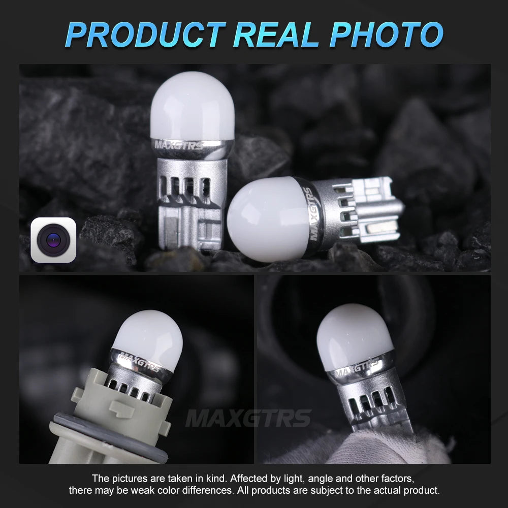 5x T10 LED W5W Car Side Interior Lights 12V Reading Bulb 3030 Chips 194 168 Auto White Red Yellow Parking Marker Dome Lamps