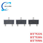 10pcs/lot HT7533S HT7530S HT7550S SOT-23 HT7533-S HT7530-S HT7550-S SOT23 3V/3.3V/5V 100mA LDO Chip IC Controller New Original