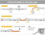 FCOB SPI RGBW IC LED Light Strip WS2814 Addressable 784 LED Dream Color 10mm DC24V SK6812 High Flexible FOB COB Lights RA90 IP30