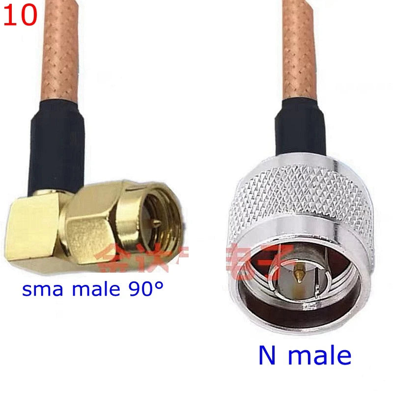 RG316 Cable N Male Female To SMA Male Female Extension Conncetor N Type L16 To RPSMA Crimp for RG-316 Low Loss Coax Copper Brass