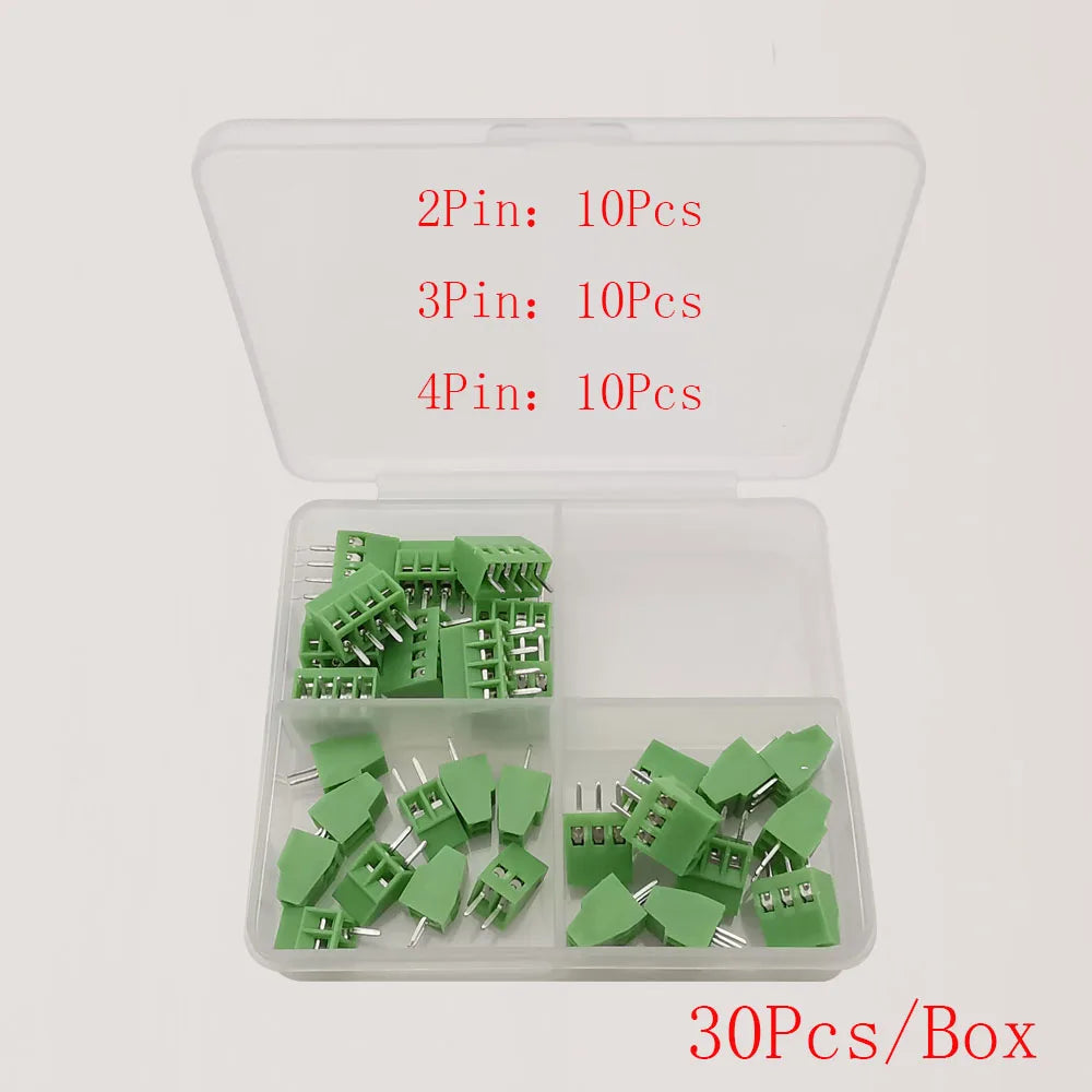 1Box KF128 Pitch 2.54mm PCB Screw Terminal Block Connector Mini 2.54 KF-128 Straight Screw Terminal Kit