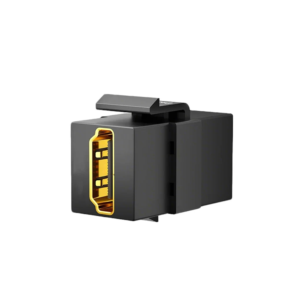 Female to Female Keystone Jack Adapter USB3.0 USB-A Type-C HDMI-Compatible 4K Snap-In Coupler Connector For Wall Plate Panel