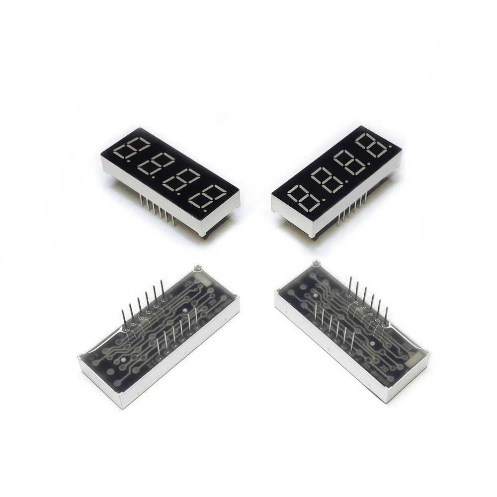 10PCS 0.4-inch 4-digit numeric tube 40.5mmX16mm digital display "8" height10.2mm seven-segment numeric tube 4402series4042
