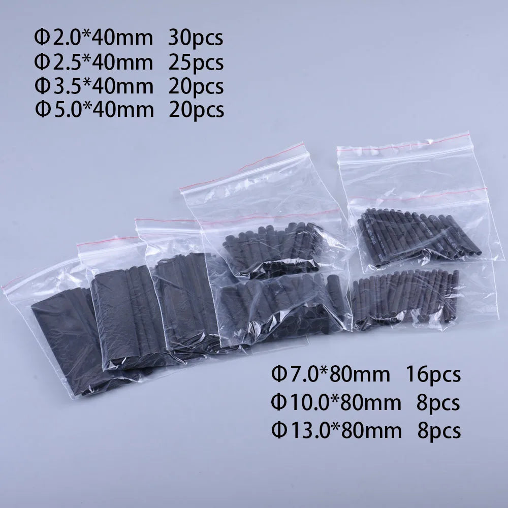 127-800pcs Heat-shrink Tubing Thermoresistant Tube Heat Shrink Wrapping Kit Electrical Connection Wire Cable Insulation Sleeving