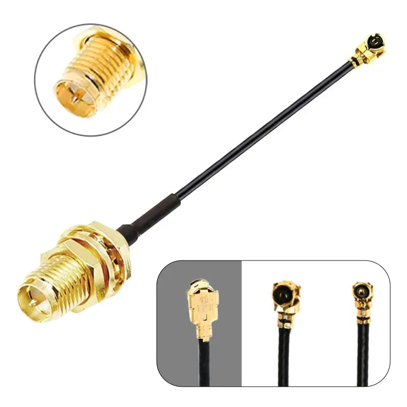 2/4/8PCS 1.13 Cable SMA Female Connector To UFL/U.FL Low Loss Cable To (RP)SMA Pigtail WiFi Antenna Extension Cable