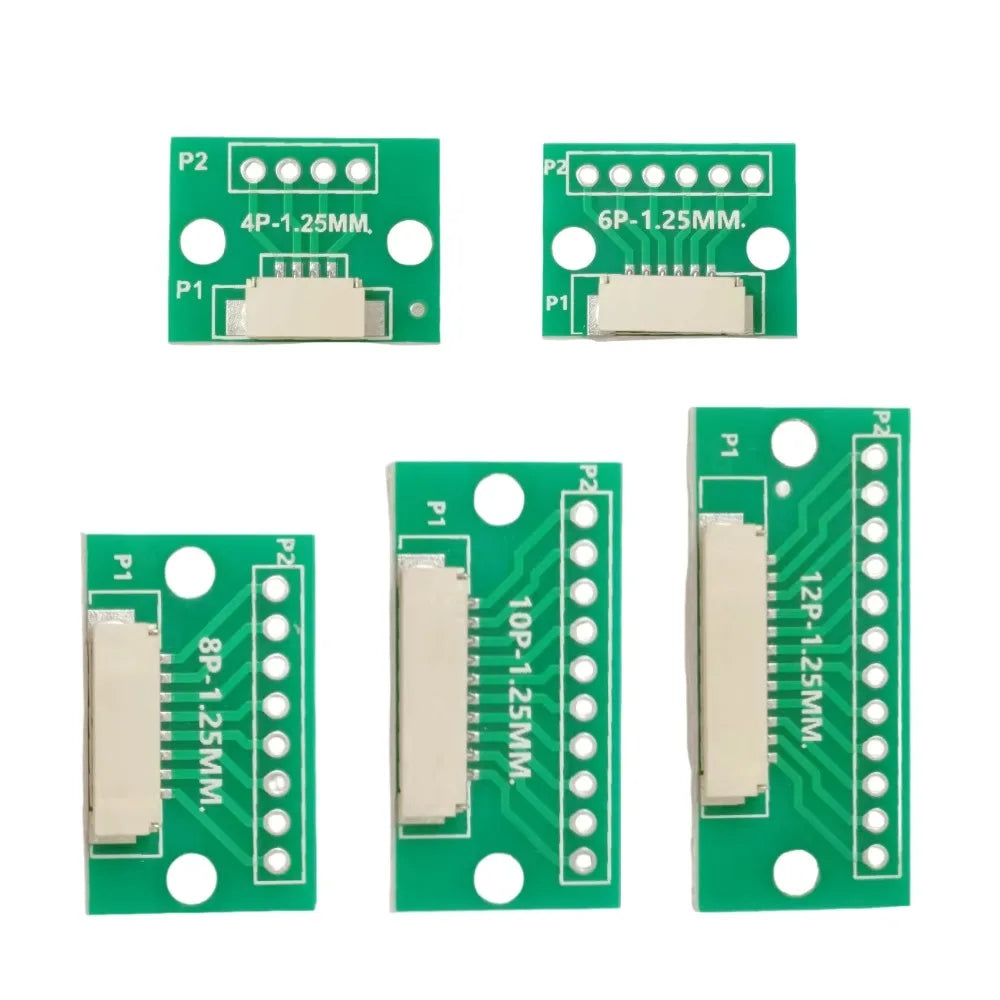 1PCS GH1.25 Adapter Plate 1.25 to 2.54MM Single Row, Welded GH1.25 Buckle Seat 4/6/8/10/12P