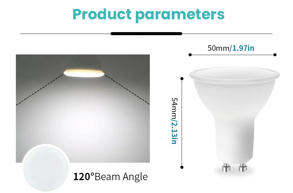 1-10PCS LED spot light GU10 AC220V LED energy saving bulb 3W 6W 9W 12W LED Lamp Spotlight Bulb 38 Degree lampara for home