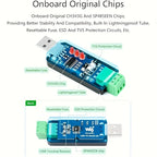 CH343G USB to RS485 Converter Adapter Bidirectional Serial Port Converter, Industrial USB Communication Module Support Modbus RT