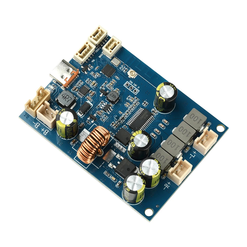 DC 6.6V-8.4V BT Amplifier Board With 2 x 25W Adjustable Tuning And Integrated Charging Type C Bluetooth Amplifier Module