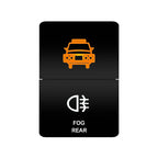 Car Push Switch Dual ON OFF Button Led Bar Roof Lights Fog Spot Driving Lights Button For Toyota 4Runner Hilux RAV4 Prado Camry