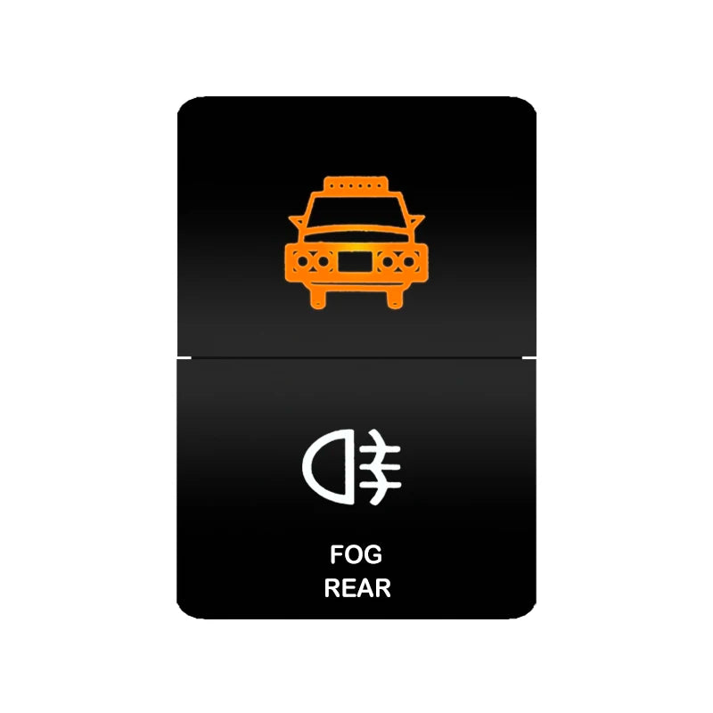 Car Push Switch Dual ON OFF Button Led Bar Roof Lights Fog Spot Driving Lights Button For Toyota 4Runner Hilux RAV4 Prado Camry