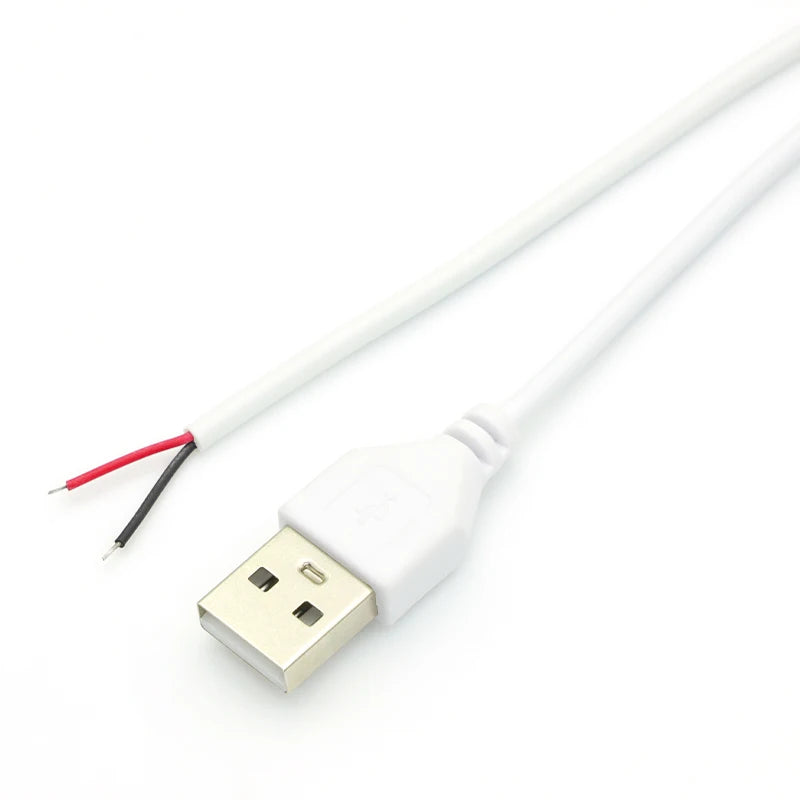 1.5M USB Connector Cable Extension 2 Pin Power Supply Wire On/Off Switch Electrical 5V Wire Black/White For LED Lighting DIY