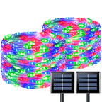 1pcs Solar String Lights Outdoor Waterproof LED Outdoor 8 Modes Christmas Fairy Light for Patio Yard Tree Garden Balcony Decor