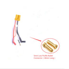 Hardcase Lipo Harness 2S JST XH Balance XT60 Tamiya Deans EC3 EC5HXT TrX Plug to 90 Degree 4.0/5.0mm Bullet Connector with Cover