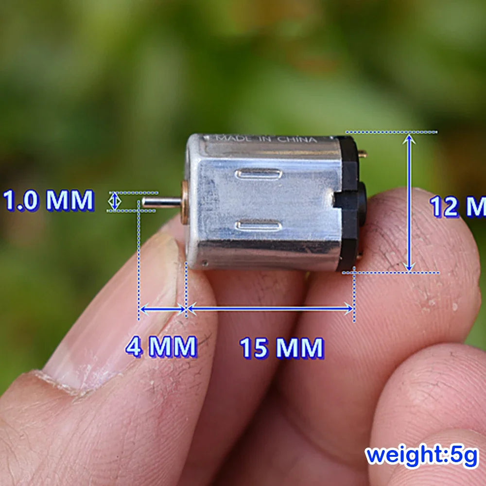 Mabuchi N20 Motor DC 1.5V 20000RPM High Speed Precious Metal Brush Mini N20 Motor Precision Instrument Electrical Toy Car Motor
