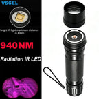 Infrared Complement 7W VCSEL 850nm/940nm Zoom Infrared Flashlight with Mute Adjustable Power 810nm IR Light