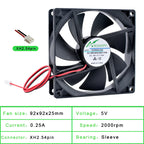 ACP9225 9cm 92mm Fan 92x92x25mm 9025 DC5V 12V 24V 2pin Cooling Fan for Chassis Power Inverter