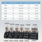 10PCS Miniature Control Small Intermediate Relay With Socket Base AC 110V 220V DC 12V 24V HH52P HH53P HH54P HH62P HH63P HH64P