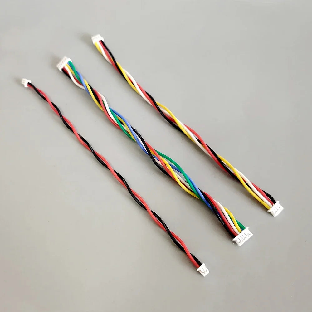 Mini JST MX 1.25mm Pitch Connector Kit 2-10 Pin Female Housing with Pre-Crimped 28AWG Silicone Wire Cable
