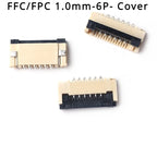 50Pcs/lot FFC FPC Connector 0.5mm 1.0mm 4P/6P/8P/10P/12/14/16/20/24/30/32/40P Pin Flip Type Ribbon Flat Connector Bottom Contact