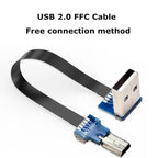 FFC Type-C Mini Micro USB Extension Ribbon Cable 90 FPV Slim Flat Soft Flexible FPC Charge FPV Brushless Handheld Gimbal Monitor