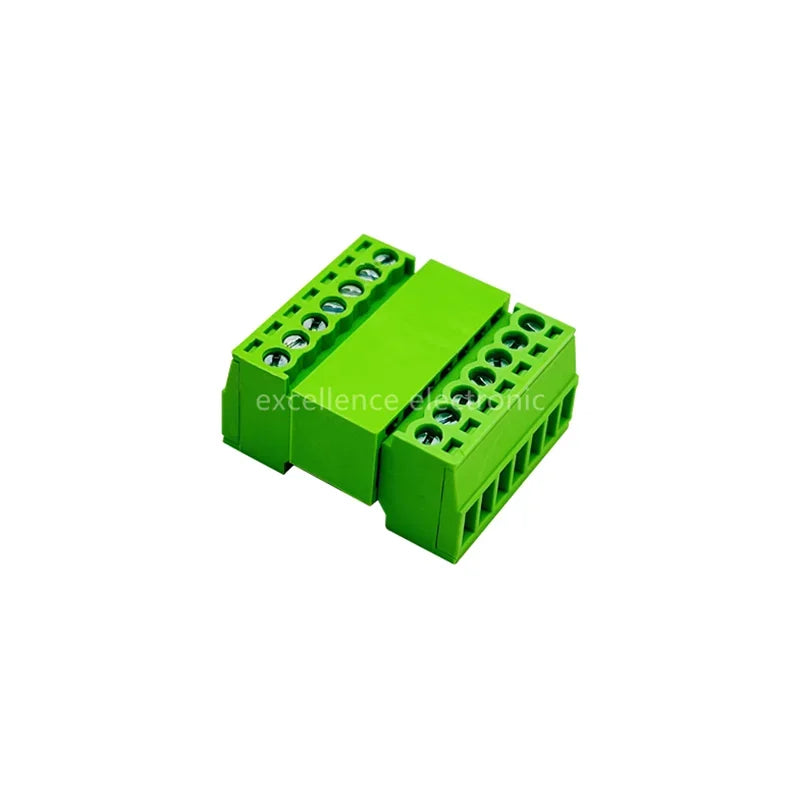 10sets Micro 2EDGRK-2.54MM Terminal Block Plug-in 15EDGKP 2P/3P/4P/5P/6P/8P Male and Female Green Screw Terminal KIt