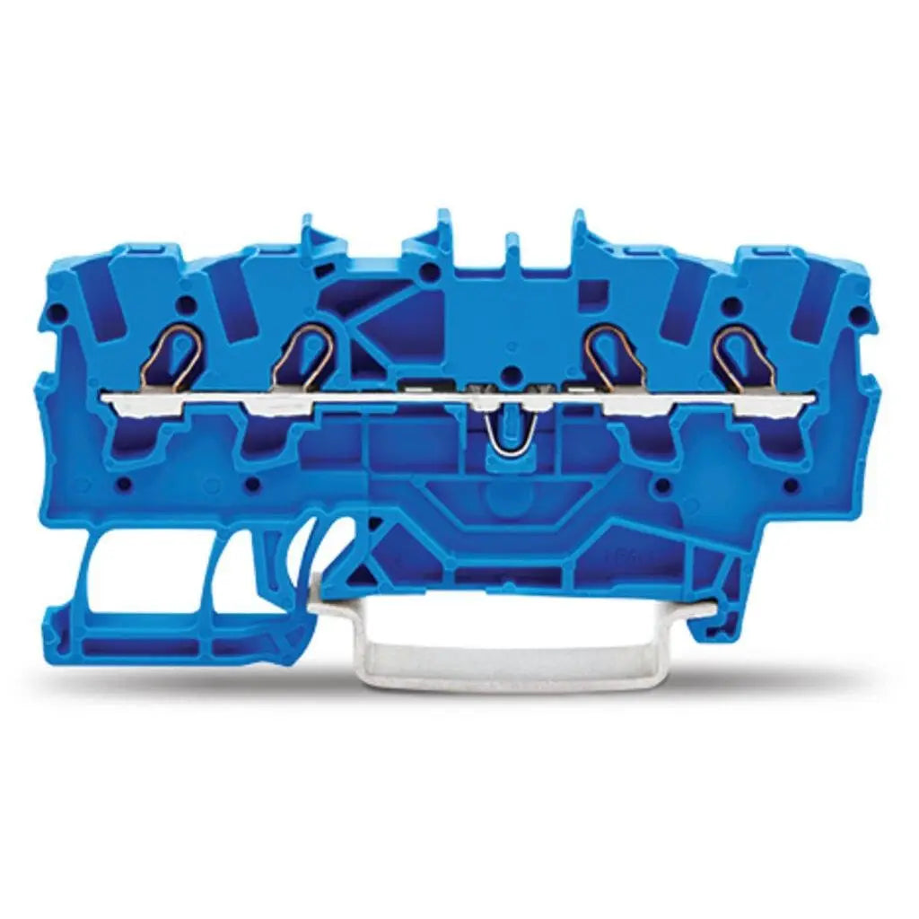 WAGO 2001‑1401 2001‑1404 2001‑1407 DIN Rail Terminal Block 1.5mm² Push‑in CAGE CLAMP 4‑conductor Rail Mount Wiring Connector