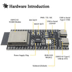 ESP32-S3 Development Boards with Expansion Adapter Kit 2.4G Wifi BT Module ESP32-S3-1 N8R2 N16R8 44Pin Type-C ESP32-S3