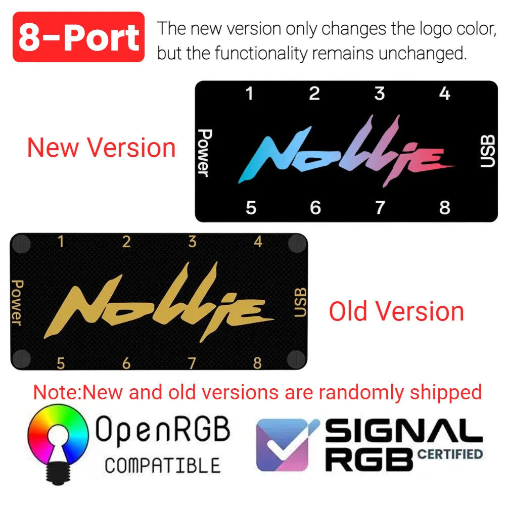 5V 3PIN ARGB Controller 8 Way Addressable ARGB Splitter Support SignalRGB OpenRGB SATA Power for Extended Motherboard Interface