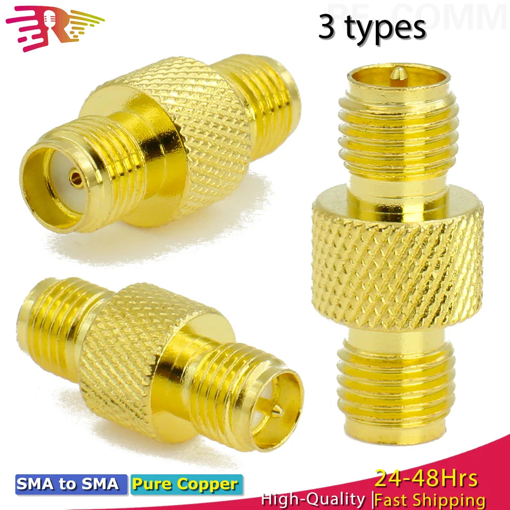 RP-SMA Female RF Adapte SMA Female to SMA Female High frequency Coax Connector Coupler RP-SMA Jack Converter