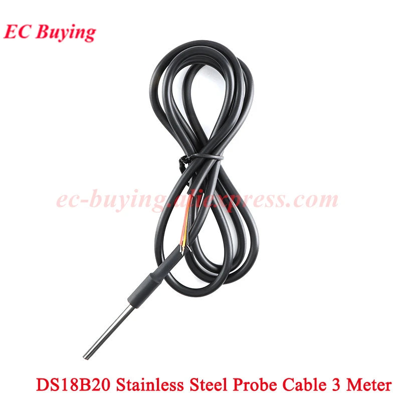 DS18B20 LM35DZ BMP180 BMP280 BME280 BMP180 BME680 BME688 SGP30 SGP40 Waterproof Thread Temperature Probe Sensor Stainless Steel