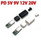 1PCS USB Type-C PD/QC Male Plug Decoy Board Fast Charge PCB 9V 12V 15V 20V Module PD 2 3.0 DC Trigger Cable QC4 Charge Connector