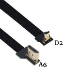 Camera 0.05M-1M FPC flexible cable drone aerial photo transmission FPV Micro HDMI to HDMI HD cable