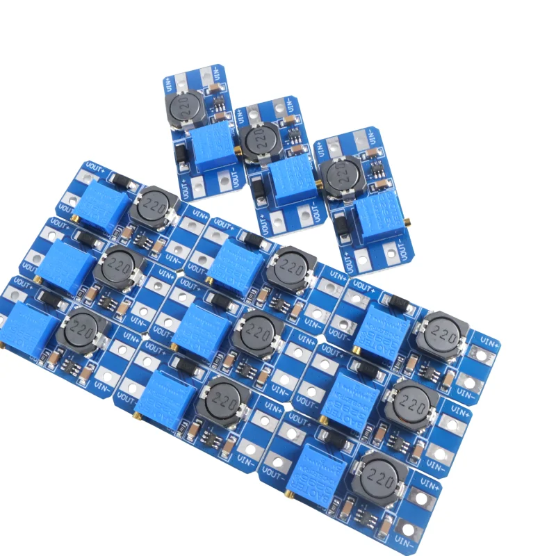 Outstanding Quality MT3608DC-DC Boost Power Module 2-24V to 5-28V Adjustable 2A High Current Efficient with Micro USB Input Port