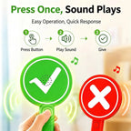 Hand‑Held Yes‑No Signal Paddle With Sound Effect Plastic Electronic Quiz Buzzer Prop For Classroom Trivia Game Interactive Toys