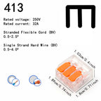 10/20/30/50Pcs Multi Port Orange Universal Quick PlugIn Terminals Connectors Wire Connector Terminals