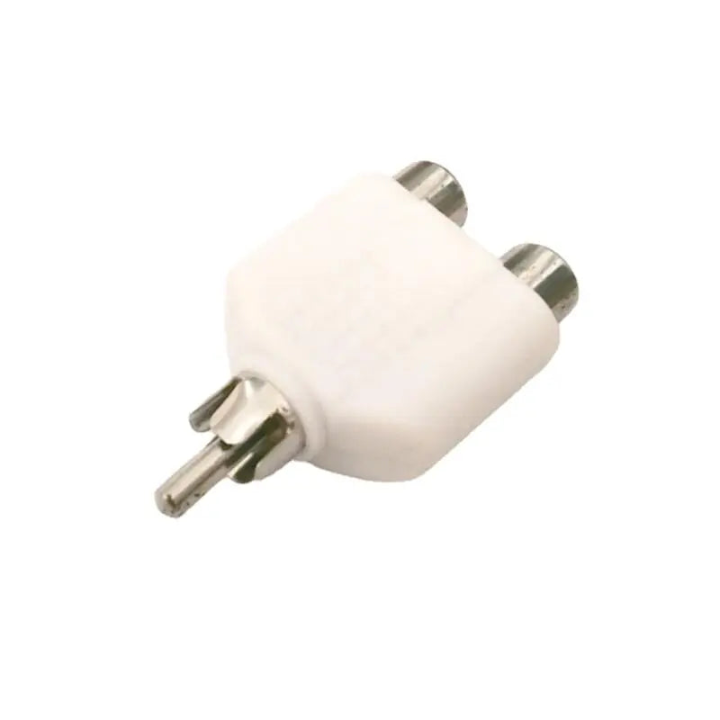 1 Male to 2 Female RCA Y Splitter AV Audio Video Adapter 1RCA Male to 2RCA Female Jack Plug Converter Cable Connector
