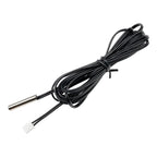 10/1pcs NTC 10K 1% 3950 Thermistor Temperature Sensor Waterproof Probe Cable 2M Temperature Sensing Wire For Arduino W1209 W1401