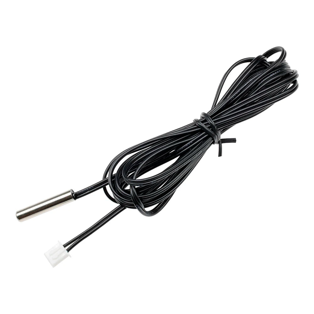 10/1pcs NTC 10K 1% 3950 Thermistor Temperature Sensor Waterproof Probe Cable 2M Temperature Sensing Wire For Arduino W1209 W1401