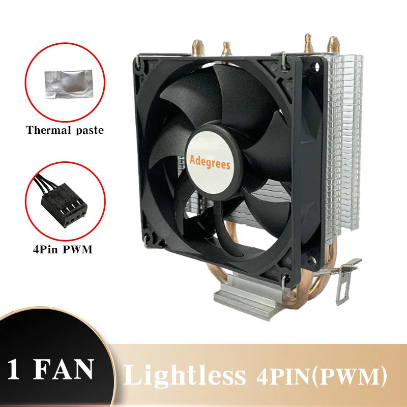 X99 CPU Air Cooler 3PIN/4PIN PC 90MM Silent Cooling Fan For Intel LGA 1151 1155 1200 1700 2011 X79 AMD AM4 AM5 Ventilador