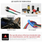 127/328/580pcs Heat Shrink Tubing Wrapping kit 2:1 Shrinkable Wire Shrinking Wrap Tubing Wire Connect Cover Protection Sleeving