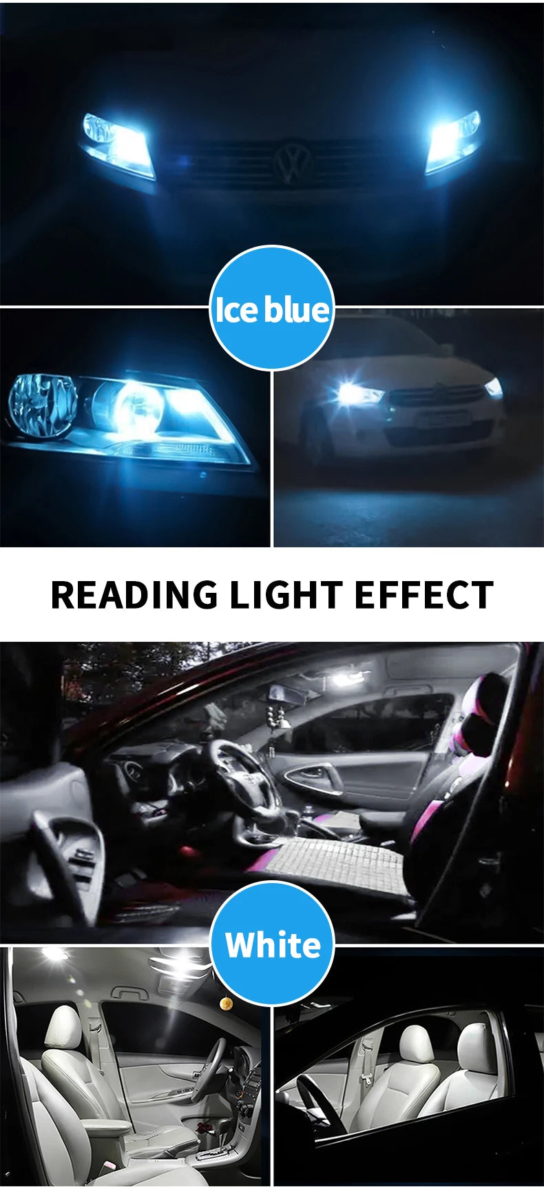 10pcs T10 W5W 194 501 Led Canbus No Error Car Interior Light T10 26 SMD 4014 Chip Pure White Instrument Lights Bulb Lamp 12V