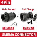 1/5/20/50 Sets TE/AMP Type 4P/9P/14Pin SMEMA Connector Aviation Plug Sheath with Tail Clamp Terminal for SMT Equipment 206043-1