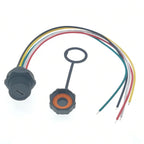 1pcs Threaded IP67 waterproof MICRO USB Connector USB-Micro Plug Socket With Cable PCB Female Connector Port