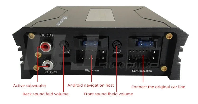 31 Band Eq DSP Processor Amp Car Android Large Screen Host Dsp Power Amplifier 4x80w Car Android Navigation Host Audio Amp