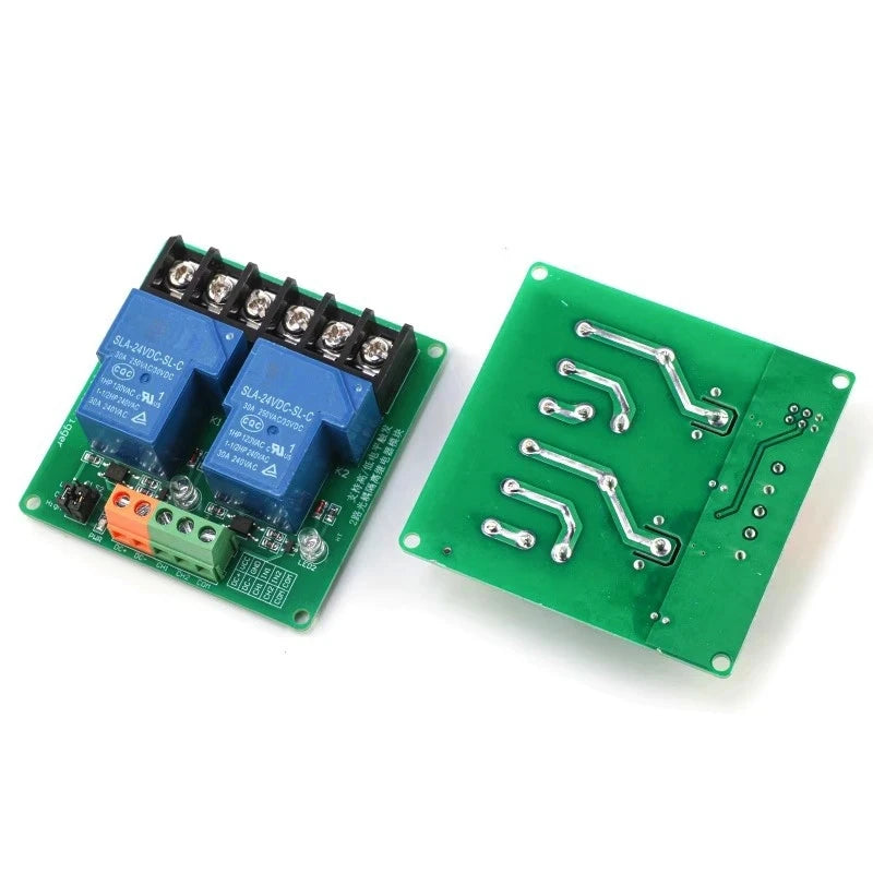 1/3/5Pcs 2-way 30A high and low level trigger relay module 5V 12V 24V smart home automation control