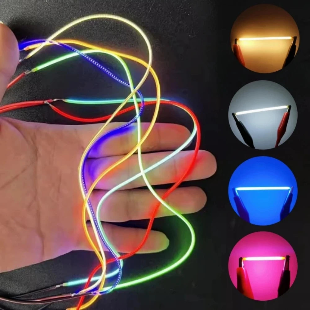DC 3V Flexible COB LED Diode 60MM 125MM 145MM 185MM 300MM 450MM Yellow/Red/Blue/Green/White Edison Bulb Lamp Parts LED Filament