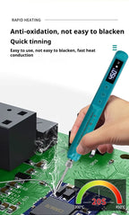 KANOYU Wireless solder iron usb charging portable digital display intelligent lithium battery for small home maintenance